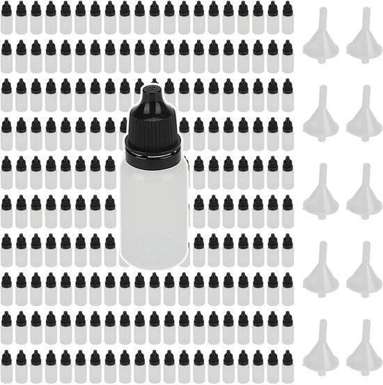 Flaconi per pennello - 10ml - Dispensatore facile da usare - Nero - Adatto per vernice e essenza - Ideale per hobbyisti e artisti