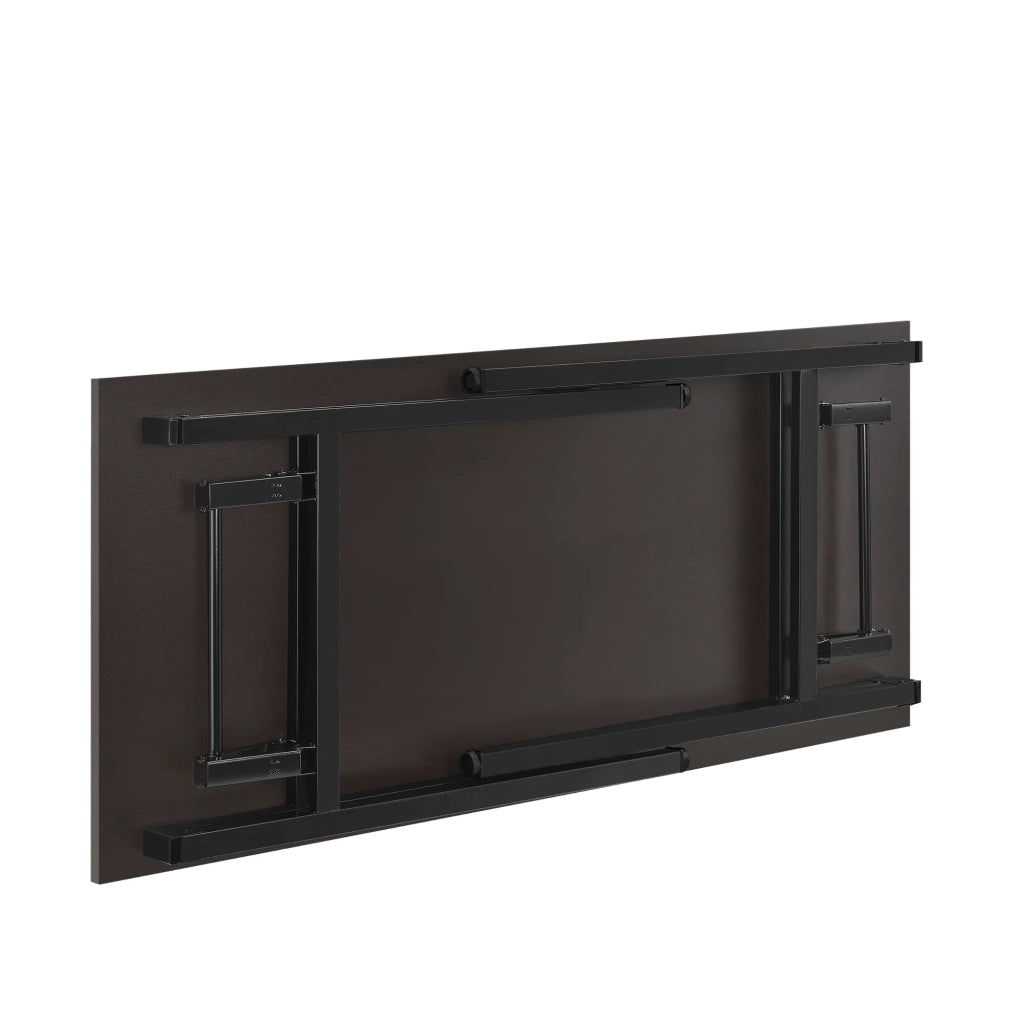 Tavolo da cucina/pranzo pieghevole altezza regolabile per 4 persone 120 cm marrone e nero 03_0004362