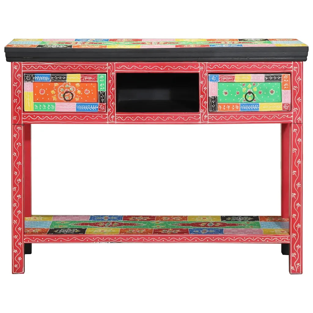 Tavolo Consolle | Tavolo d'Ingresso con cassetto Multicolore 100 x 30 x 77 cm