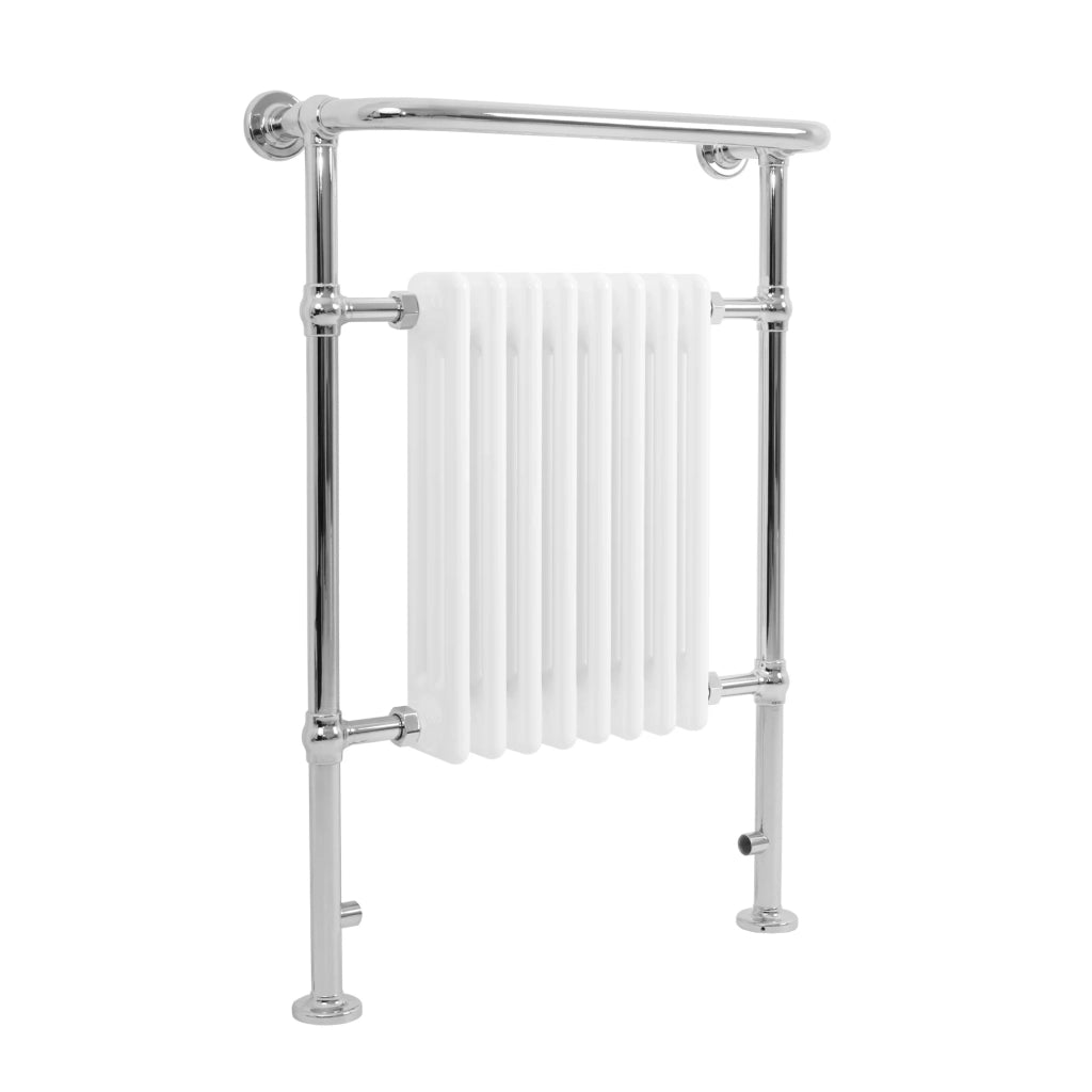 Radiatore Bagno Tradizionale 950x660mm Bianco Cromato Scaldasalviette