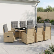 Set da pranzo per esterni 9 pcs Beige e Grigio Chiaro 3422343