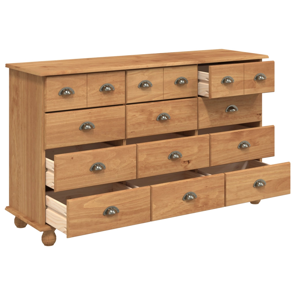 Cassettiera "ASKIM" 79x40x133.5 cm Legno massello di pino
