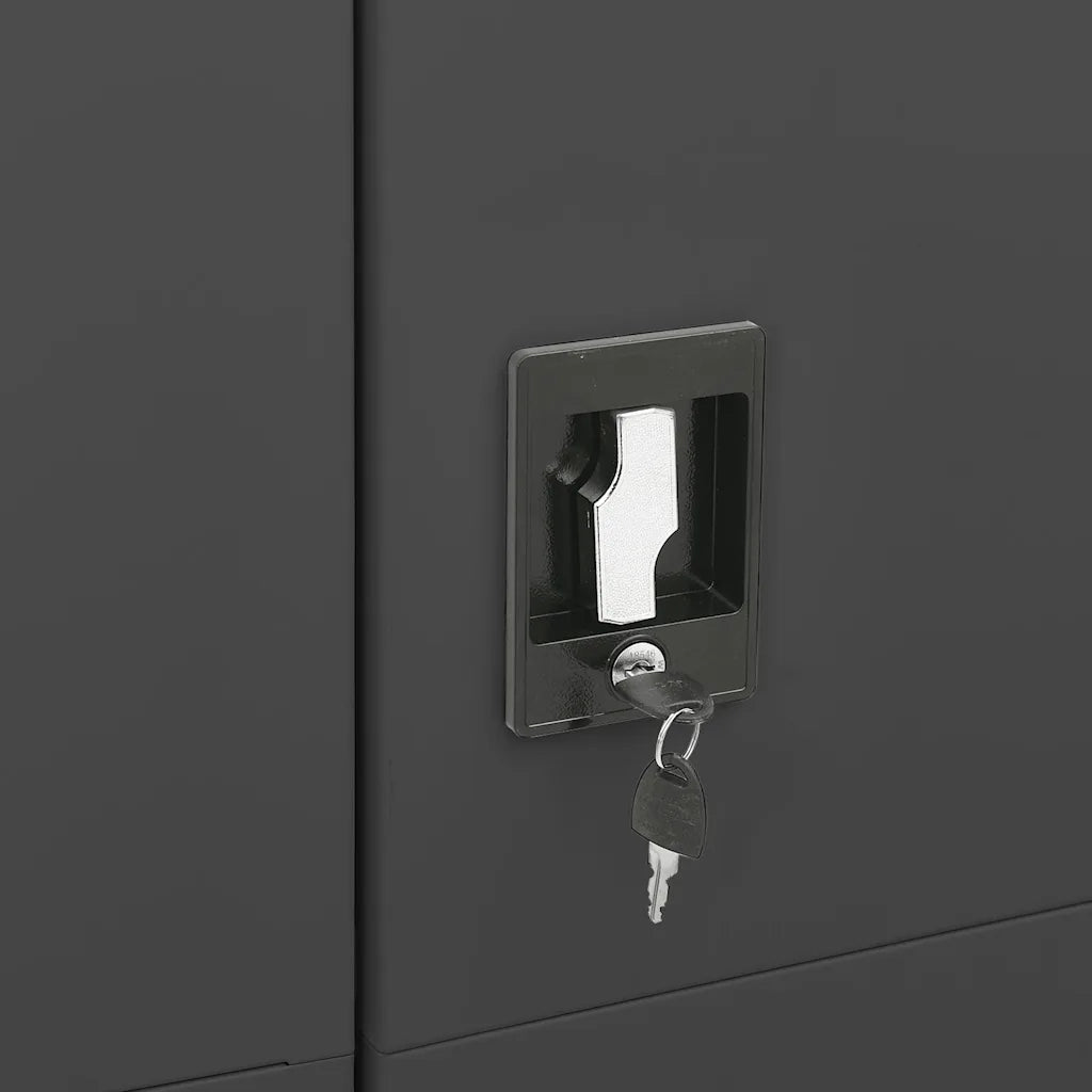 Armadio con Ripiani Antracite 90x40x180 cm in Acciaio CFW5130036