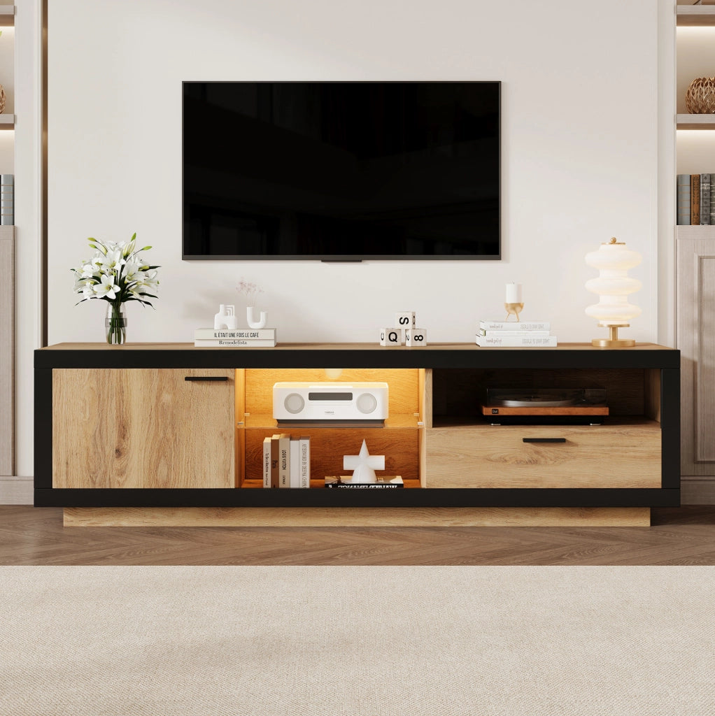 Mobile TV moderno con illuminazione LED e vano contenitore
