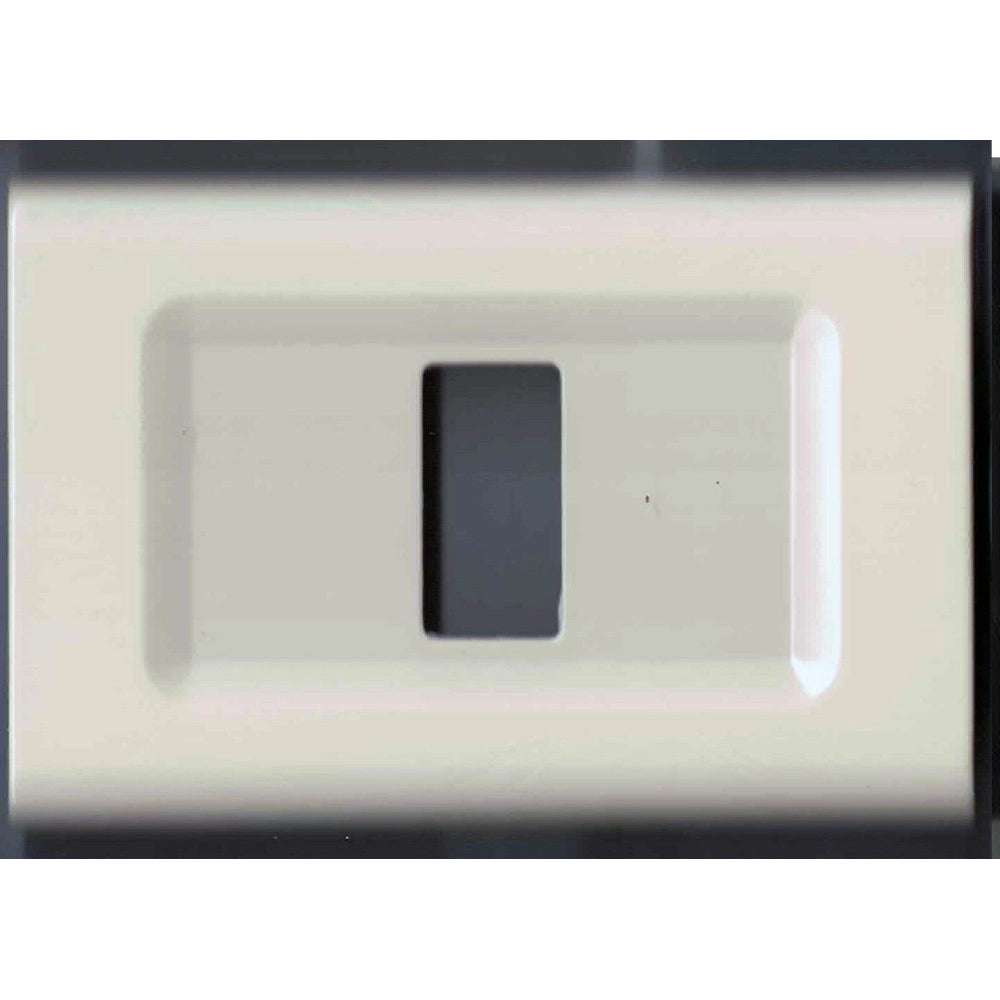 Trade Shop - Placchette Placche In Abs Serie Magic Elite Bticino Compatibili Color Copriprese - Bianco -1 Foro     -