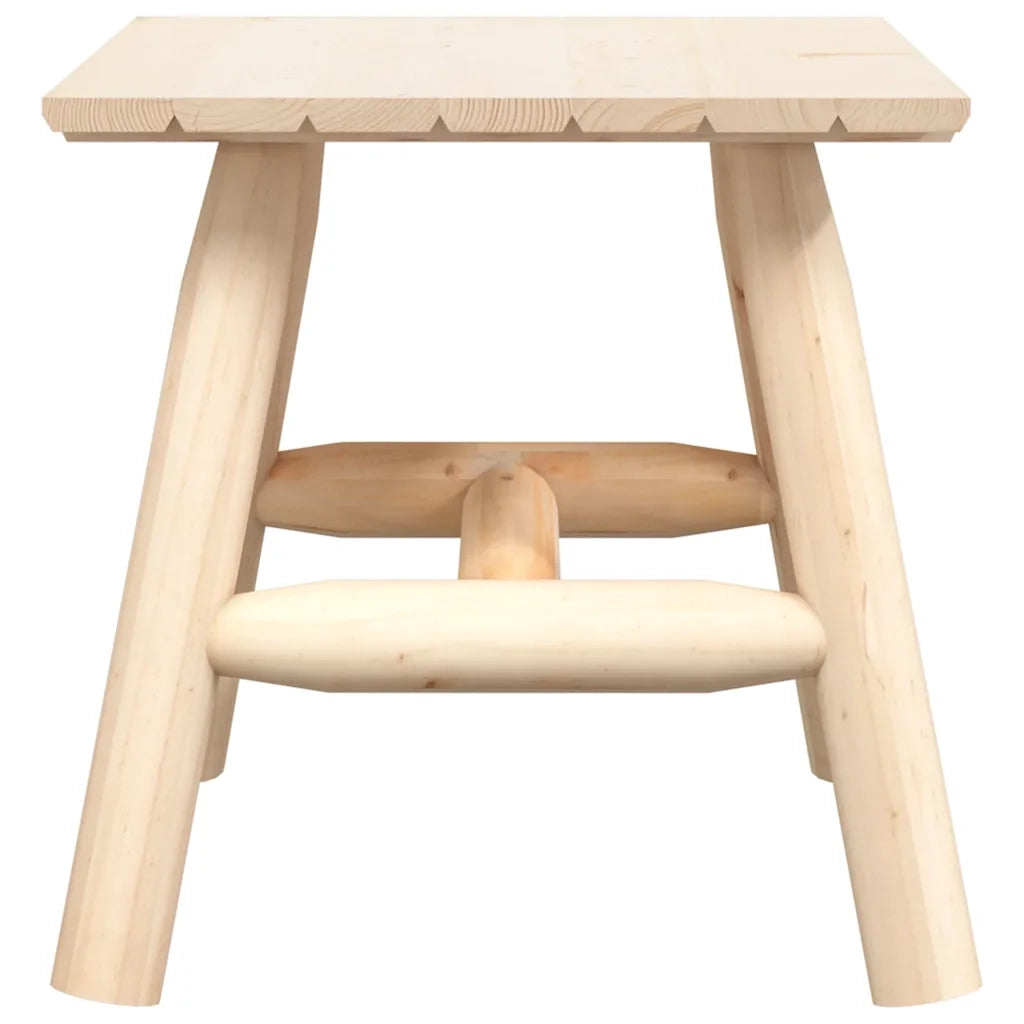 Tavolino | Tavolo laterale 49x49x60 cm in Legno Massello di Abete Rosso