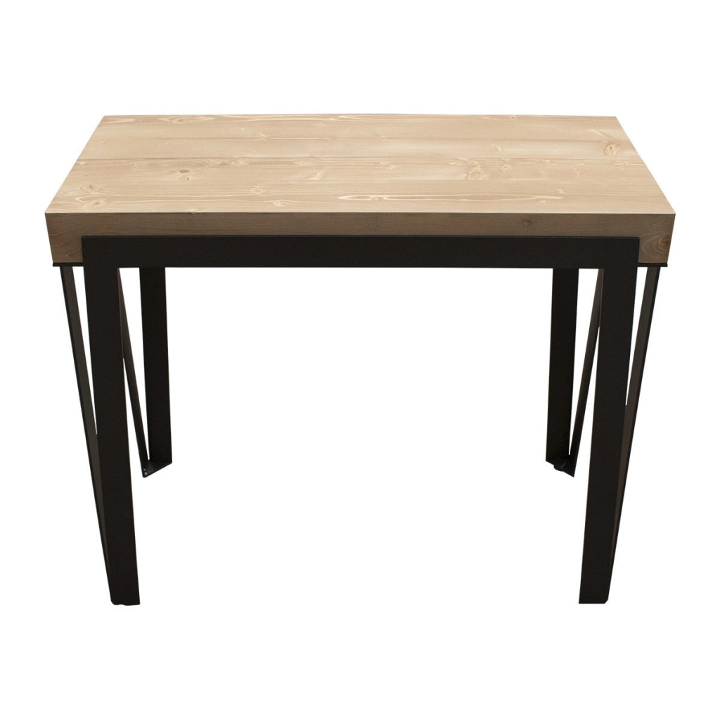 Consolle Allungabile da Esterno in Legno e Ferro H77x40x90/300cm Dalia Abete Tinto Classica