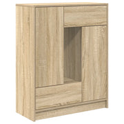 Credenza | Madia | Buffet da pranzo | Armadio da pranzo con Cassetti e Ante Rovere Sonoma 73x31x90 cm