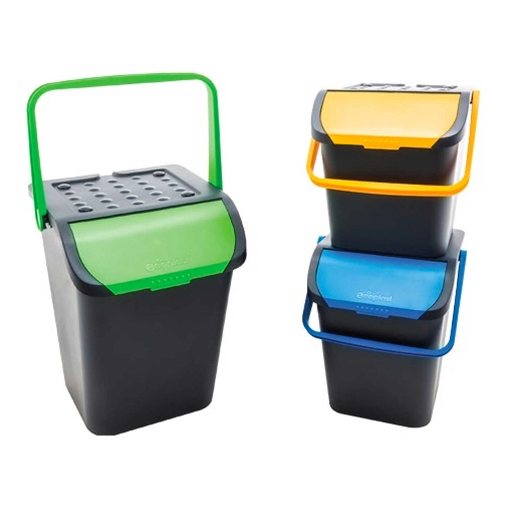 Ecoplast Set 3 Pattumiere 35L Differenziata