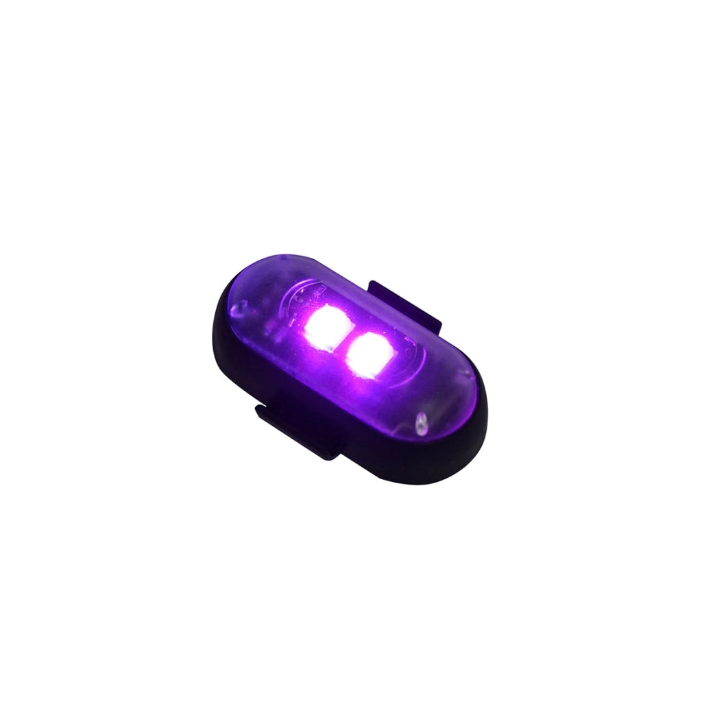Set di 6 luci stroboscopiche LED RGB con telecomando, 10 modalità, 8 colori, batteria al litio ricaricabile da 110 mAh USB-C IP65