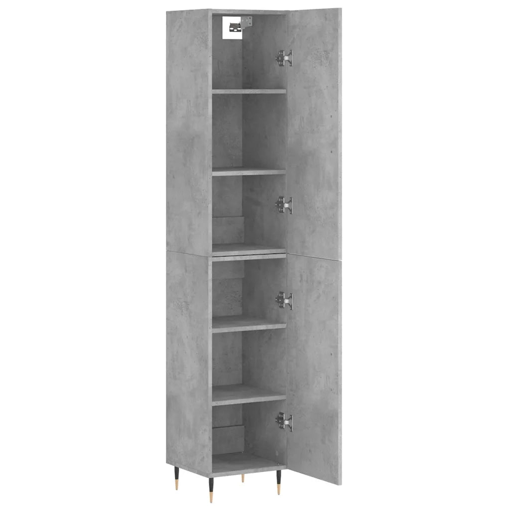 Credenza Grigio Cemento 34,5x34x180 cm in Legno Multistrato 3198773