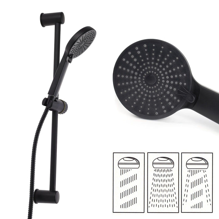 Saliscendi doccia universale nero opaco