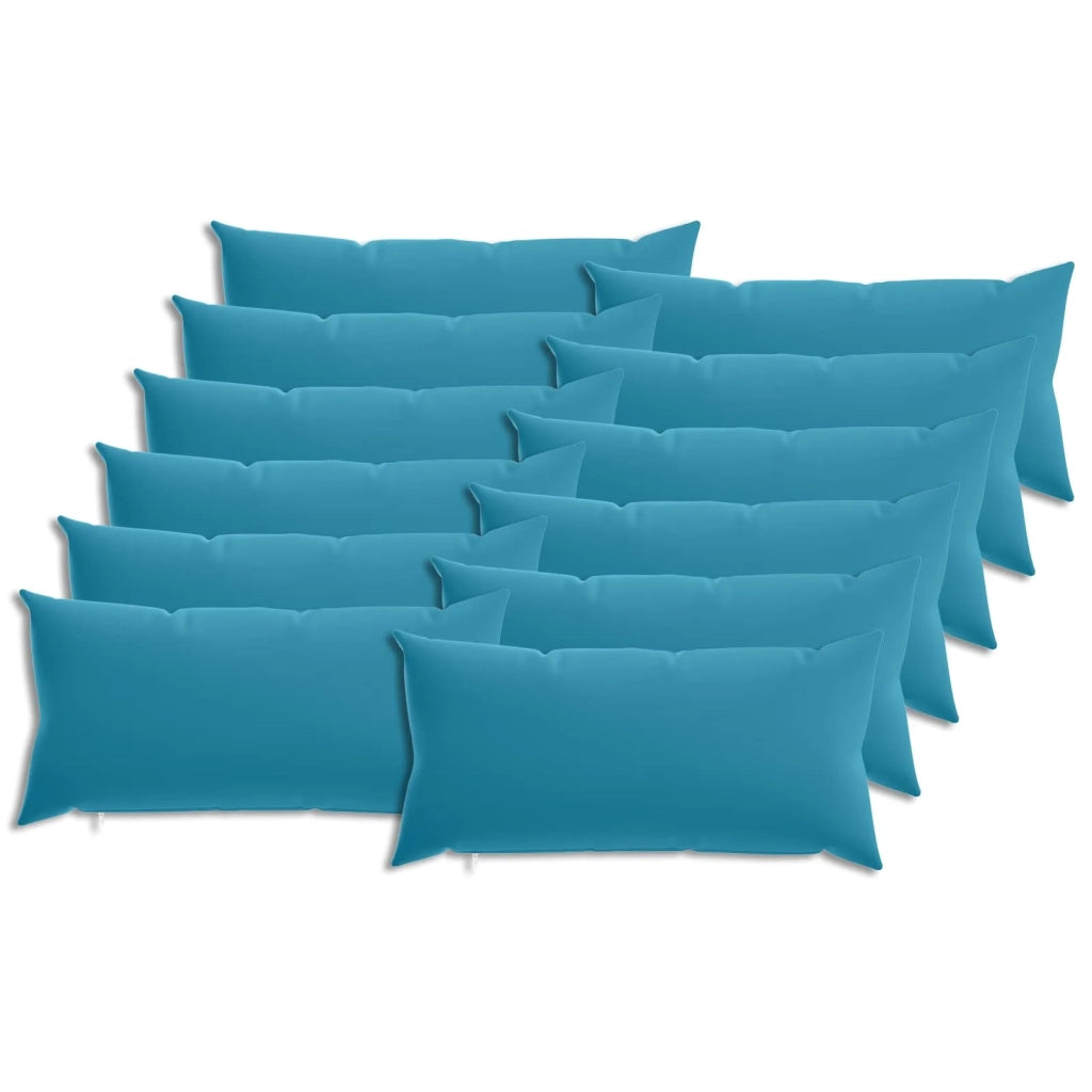 Cuscino con cuscino HEERLEN 12 pz Azzurro Poliestere 925851