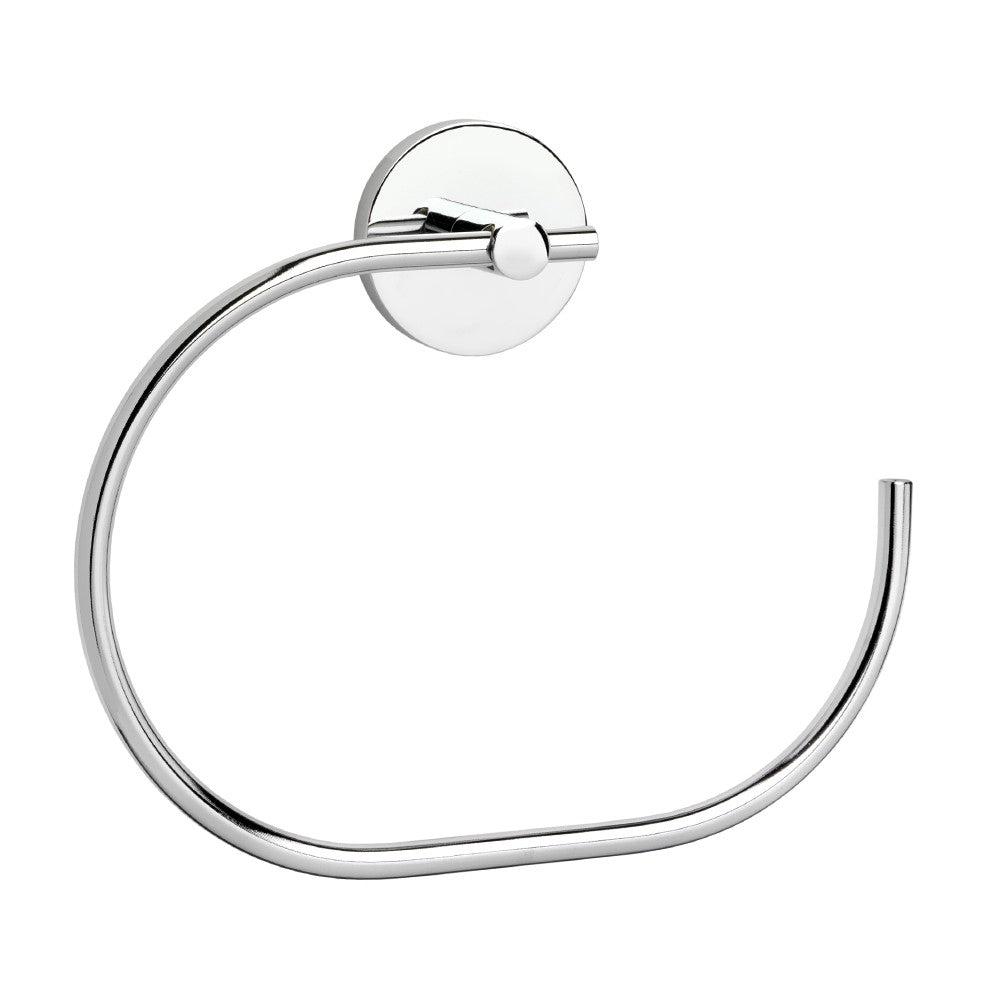 Porta salviette ad anello da muro serie nexos - fissaggio incollo o viti