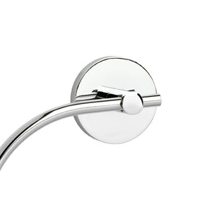 Porta salviette ad anello da muro serie nexos - fissaggio incollo o viti