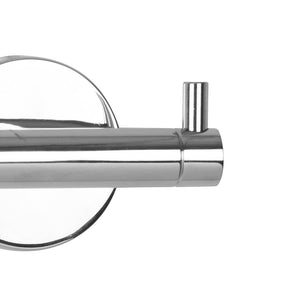 Porta abito a due posti da muro serie nexos - fissaggio incollo o viti