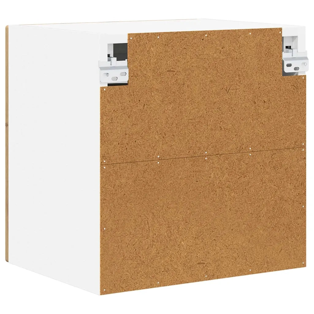 Mobile in vetro da parete PORTO 2 pcs Rovere artigianale