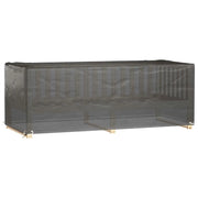Copri Mobili Giardino | Telone per mobili da esterni 2 pz 8 Occhielli 192x82x65cm Rettangolare
