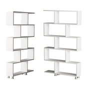 Libreria in legno "Nilüfer" - 90 x 20 x 156 cm - Bianco