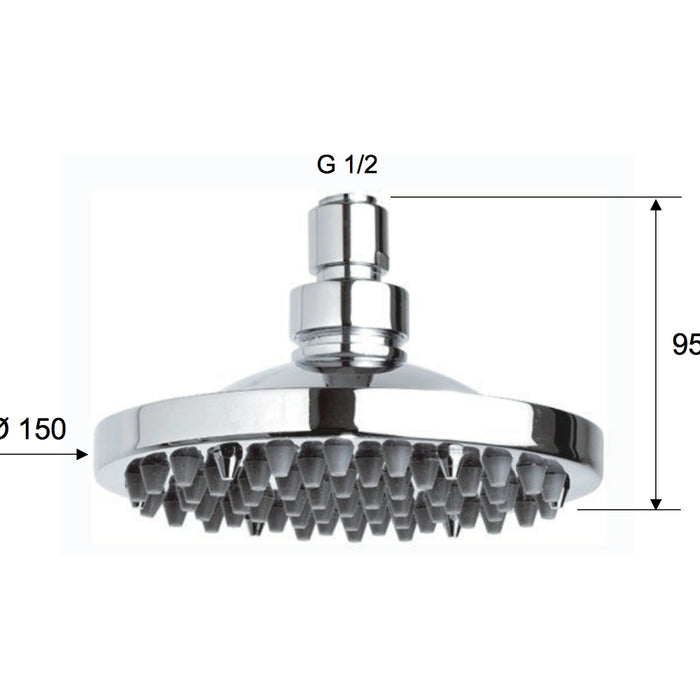 Soffione a pioggia 60 getti rain