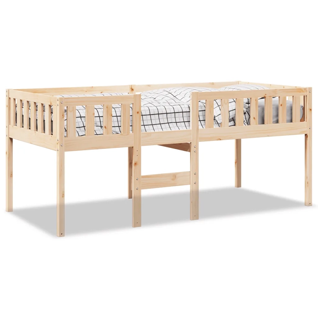 vidaXL Letto per Bambini senza Materasso 75x190 cm Legno Massello Pino