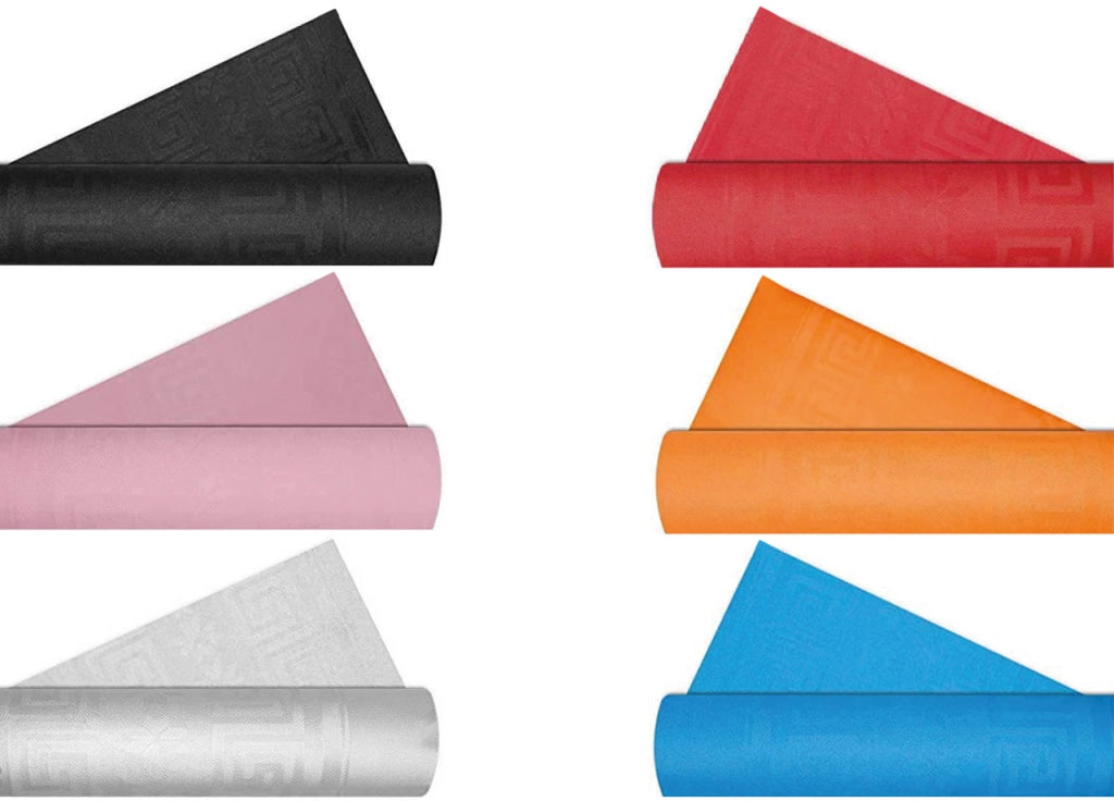 Rotolo Tovaglia Tinta Unita Per Feste Antistrappo 100% Carta Made Italy 5mtx1,20mt - 5 Metri - Arancio