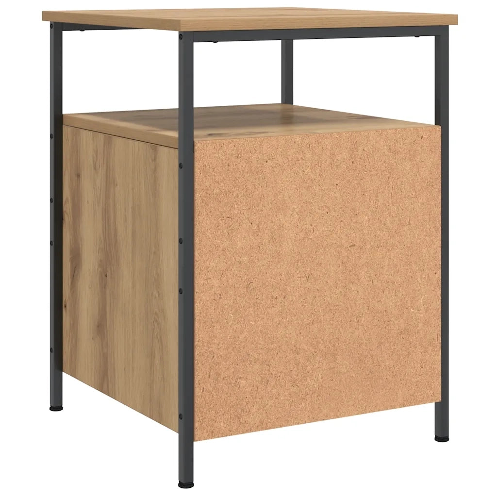 Comodino Rovere Artigianale 44x45x60 cm in Legno Multistrato