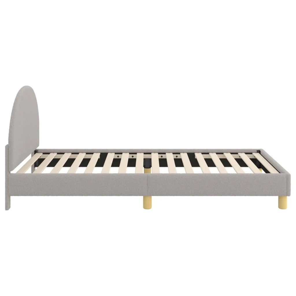 Struttura letto bambini con testata-Giroletto per bambini Grigio Chiaro 90 x 190 cm 348353