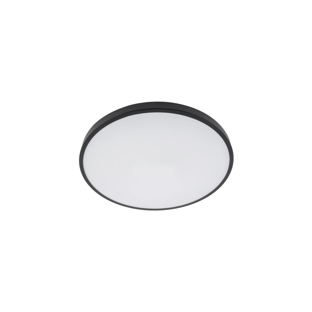Plafoniera bagno tonda Ø38,5 22W LED 4000K nera Agnes