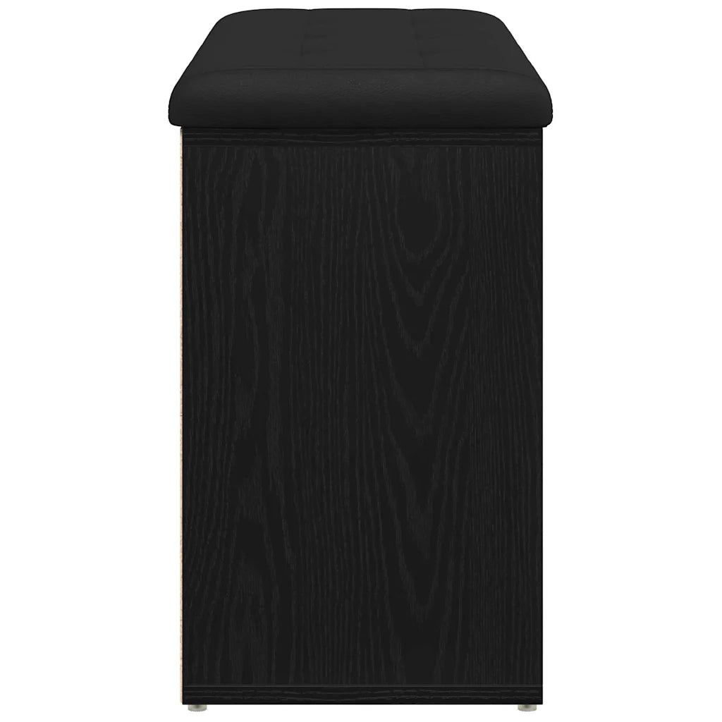 Panca per scarpe Nero 82 x 32 x 50 cm Legno multistrato 862987