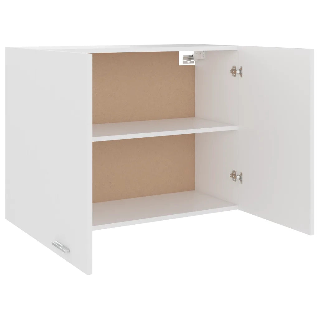 Pensile da cucina a parete con 2 ripiani 80 x 31 x 60 cm legno composito bianco 02_0047683