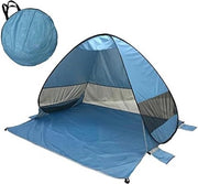 Tenda da Spiaggia XXL - Protezione UV 50+ - Tenda da Spiaggia Pop-Up - Ripiegabile - 2 a 3 Persone - Protezione UV - 190x160 cm