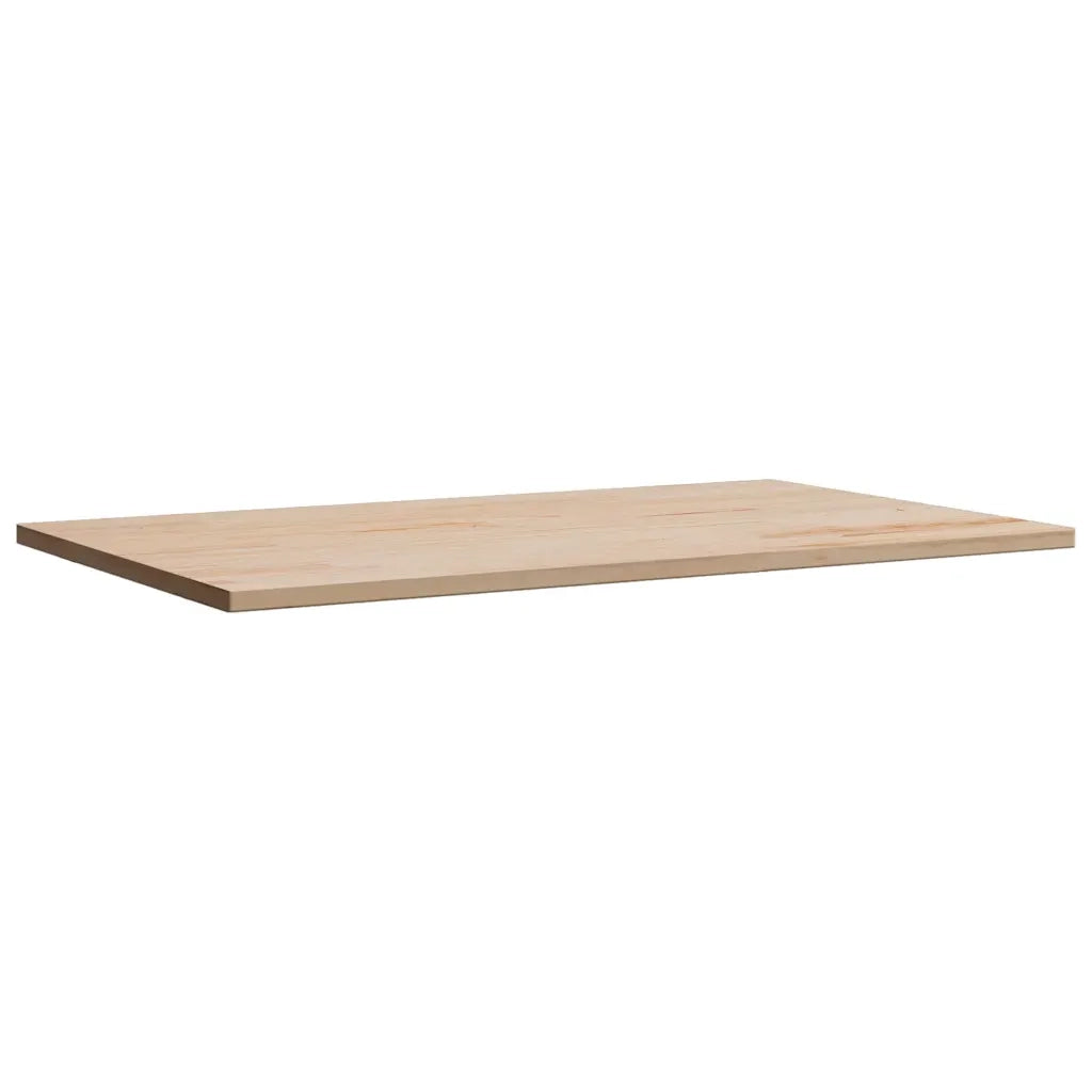 Piano per Tavolo 80x50x2,5 cm Rettangolare Legno Massello Pino