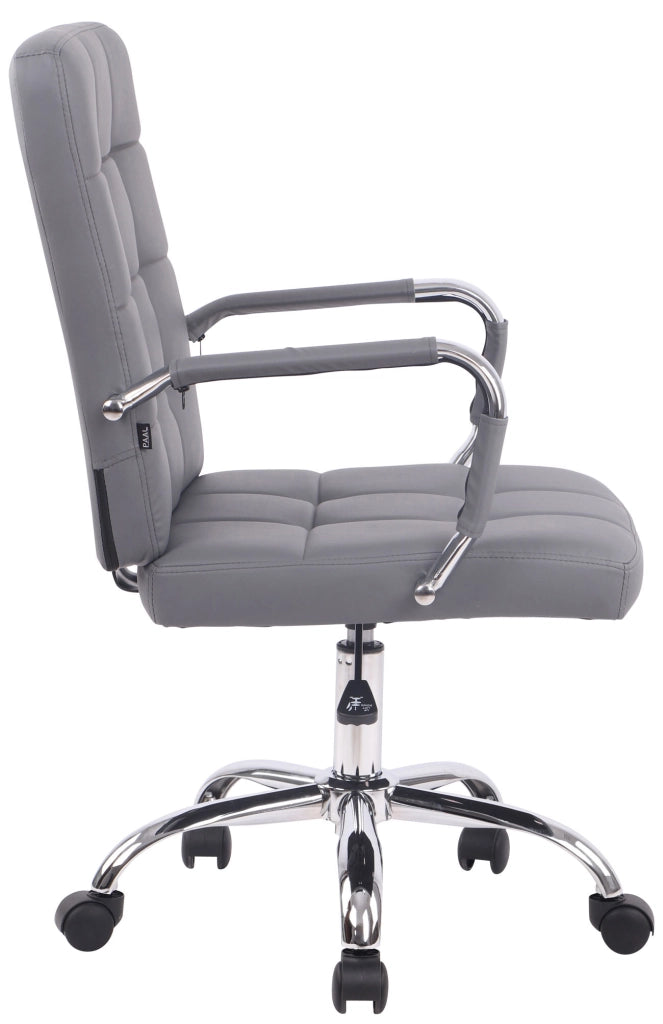 Sedia da ufficio Deli PRO in similpelle grigio