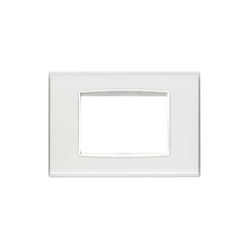 20653.B41 Placca Classic a 3 Moduli Reflex Ghiaccio Eikon