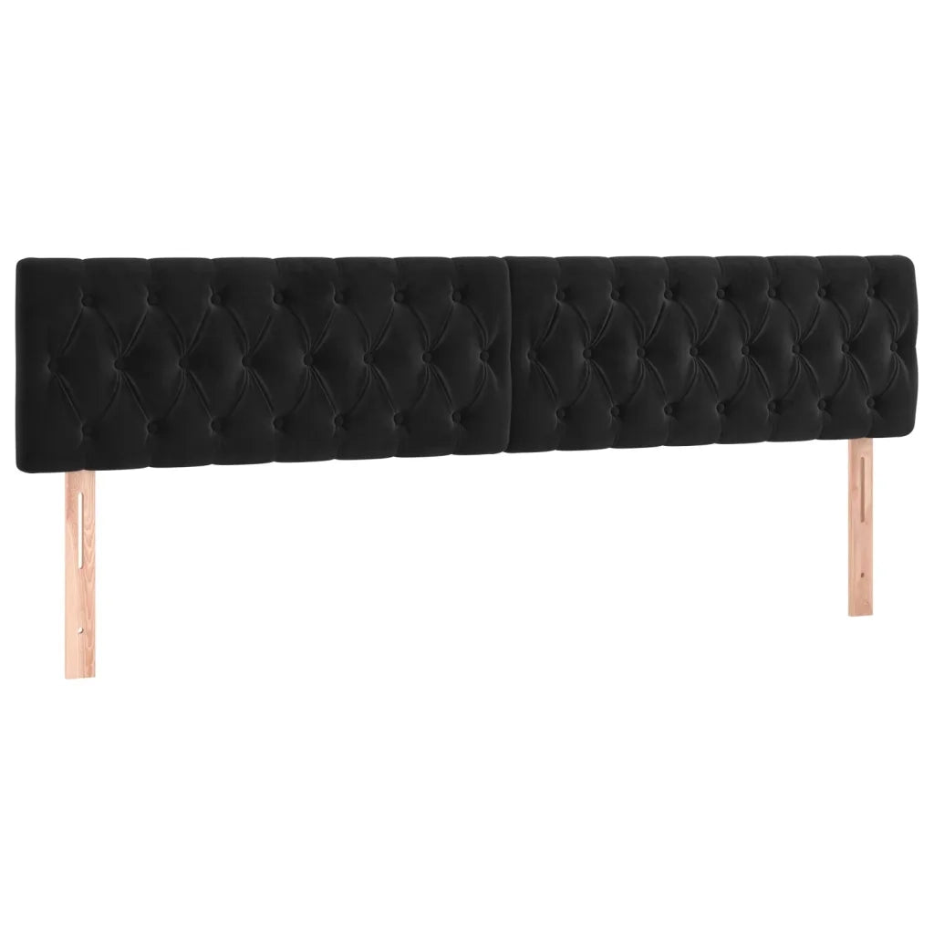 Letto a Molle con Materasso e LED Nero 200x200 cm in Velluto cod mxl 61579