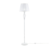 Lampada da terra Elegant in Metallo Grace Bianco con Oro