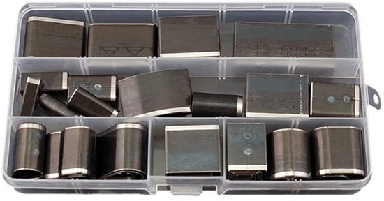Kit di attrezzi DIY da assemblaggio - 39 pezzi - Forme in legno - Set di utensili per DIY - Acciaio lavorato a mano - Sostenibile - Set di punzoni
