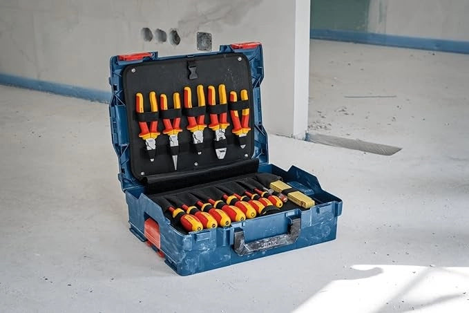 KIT  COMPOSTO DA 37 UTENSILI MANUALI BOSCH IN VALIGETTA L-BOX - 1600A02NG4