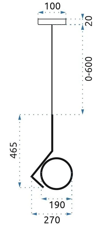 Lampada Da Soffitto Pensile Moderno Oro Di Vetro APP429-1CP