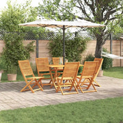Set da Pranzo per Giardino 7 pcs Marrone 3375755
