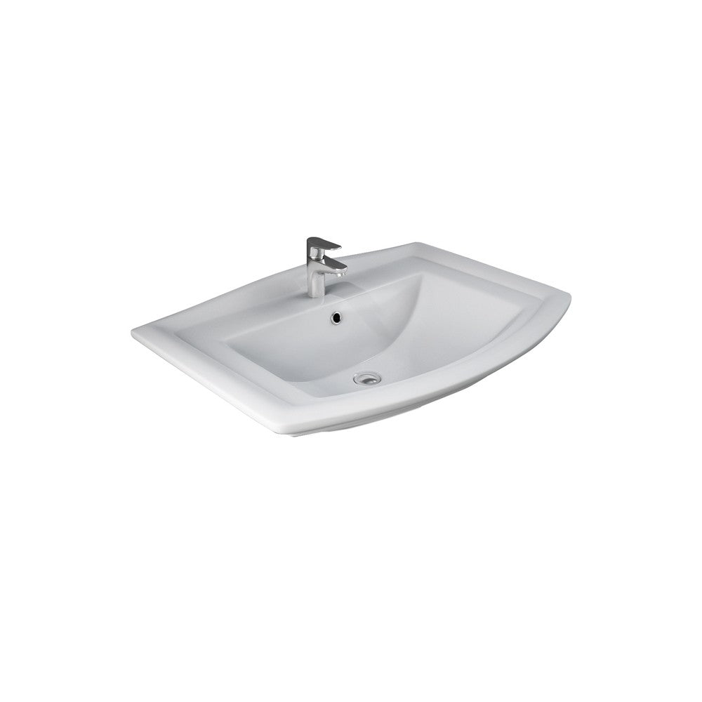 Lavabo in ceramica 65 cm - serie washington