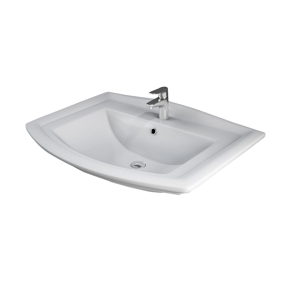 Lavabo in ceramica 65 cm - serie washington