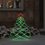 Luci a forma di albero di Natale Multicolore 78 x 58 cm PVC 42018958