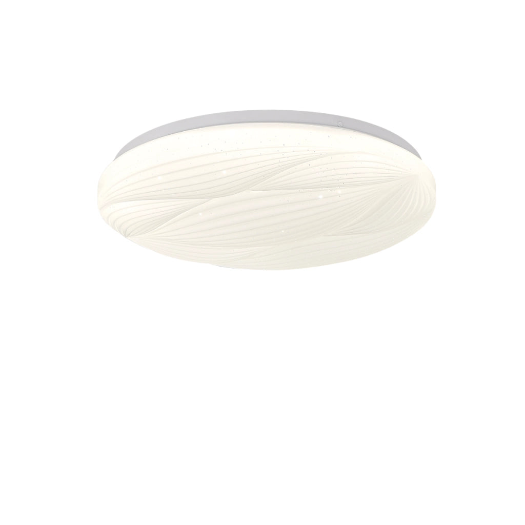 Plafoniera LED bianca rotonda effetto stelle Ø38 23W