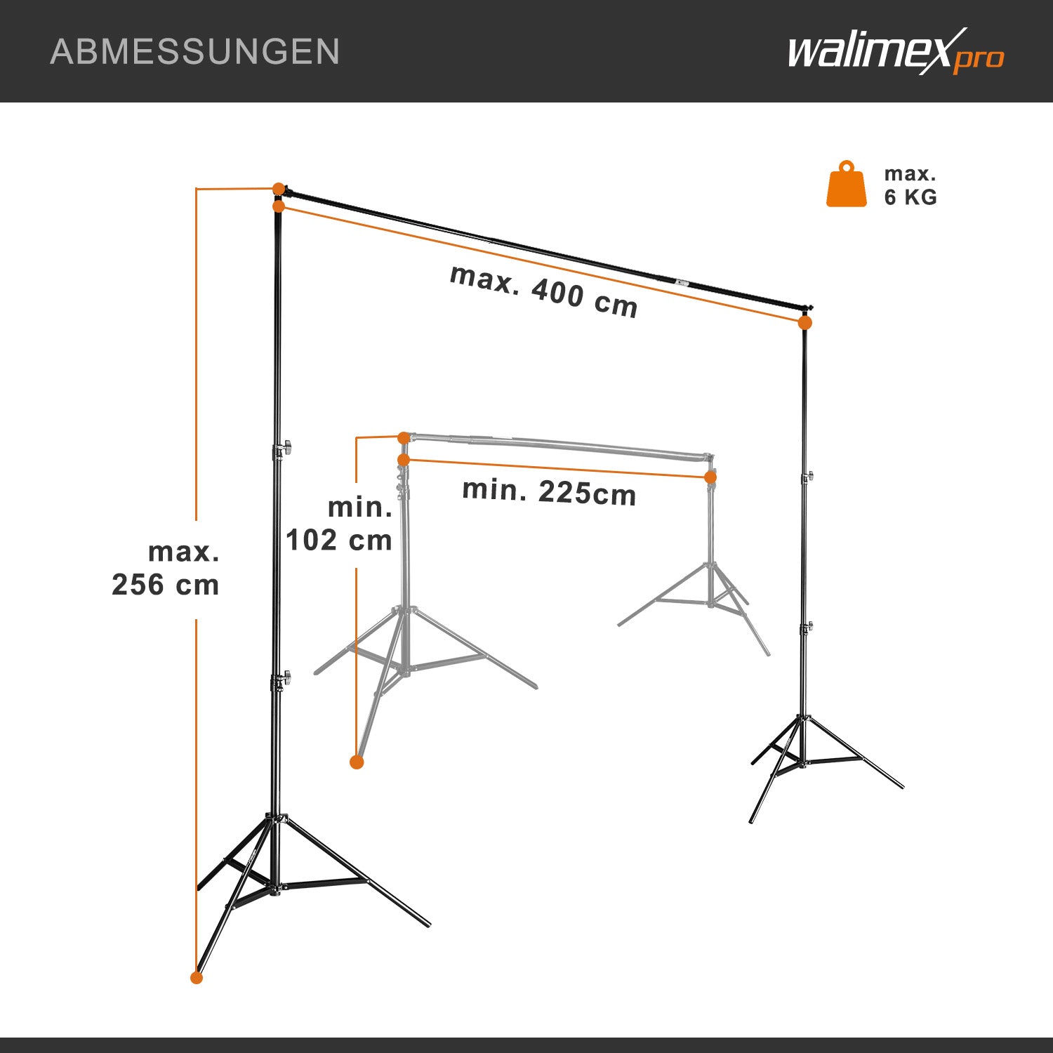 Sistema di fondali telescopici XL 225-400