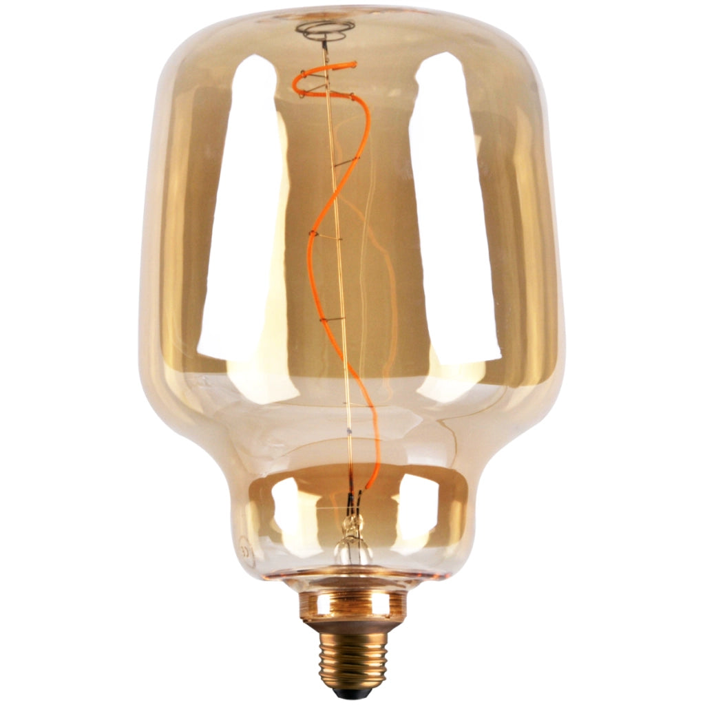 Lampadina LED Filament S180 Amber E27 4W 260lm 1800K