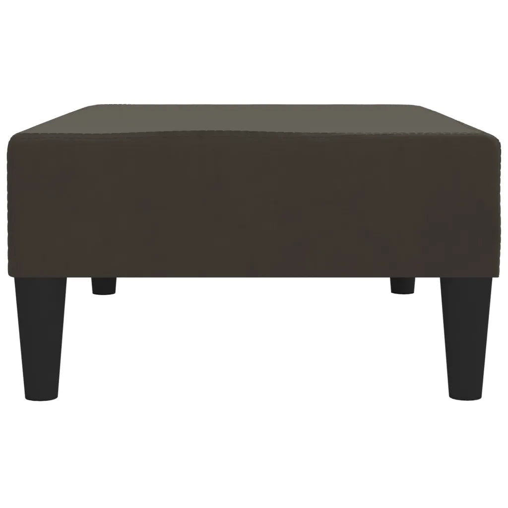 Poggiapiedi Grigio Scuro 78x56x32 cm in Velluto cod mxl 68102