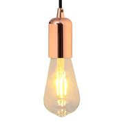 vidaXL Portalampada 2 pz Oro Rosa E27