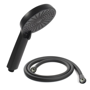 Set doccia nero opaco doccetta e flessibile doccia